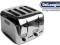 Toster DeLonghi CT04C = Srebrny chromowany