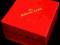 CZERWONE ELEGANCKIE PUDEŁKO PREZENTOWE - PREZENT