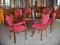 PRZEPIĘKNY STÓŁ Z 6 KRZESŁAMI - WŁOSKI, BORDO !!!