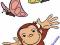 naklejki scienne curious george duzych