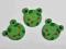 Żabki drewniane samoprzylepne 3 szt