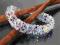 Bransoleta  ślubna SWAROVSKI kryształy AB 635