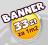 BANNER BANER REKLAMOWY 33zł za metr Projekt GRATIS