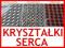 +KRYSZTAŁKI CYRKONIE SERCA naklejane dzety PIĘKNE