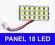 Moduł panel 18LED 270lm 5050 +3 uniwersalne złącza