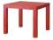 LACK Stolik, czerwony