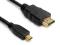 Kabel HDMI - mikroHDMI (A-D) FullHD 1080P dł. 1.0m