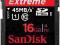 Sandisk 16 GB Extreme 45MB/s karta pamięci Wawa