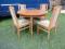 STÓŁ ROZKLADANY + KRZESŁA