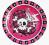 Zestaw 6 talerzy papierowych Rockowe Piratki