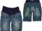 H&M MAMA spodenki jeansy ciążowe stretch 42