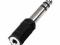 Adapter 3,5mm Jack F/ 6,3mm Jack M Stereo