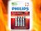 Bateria PHILIPS PowerAlkaline R3 4s LR03P4B/10 AAA