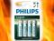 Bateria PHILIPS Long Life R6 4szt Blis R6L4B/10 AA