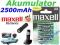 Akumulatorek maxell AA 2500 mAh aparat mp3 latarka