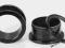 Czarne Tunele Tunel akrylowe plugi plug   19mm