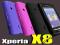 Xperia X8_ UltraSlim ORYGINALE Etui + RYSIK +Folia