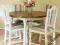 Okrągły stół i krzesła.Dębowy komplet.Shabby chic