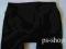 NOWE BLACK CIĄŻOWE SPODNIE WYSOKI PANEL 36 LONG