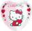 Talerzyki  serca Hello Kitty 8szt