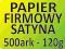 PAPIER FIRMOWY SATYNA A4 500 szt 120g Pełny kolor