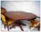Włoski stół toczona noga intarsja2 fotele 2 krzsła