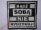BĄDŹ SOBĄ NIE RYDZYKUJ - naszywka, sitodruk !