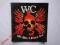 WC - naszywka, sitodruk ! old punk