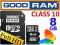 8GB KARTA MICROSD GOODRAM MICRO CLASS 10 SDHC + AD