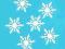 ŚNIEŻYNKI 1 scrapbooking 3,6cm  (0003)