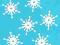 ŚNIEŻYNKI 2 scrapbooking 3,6cm  (0003)