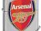 ZIPPO 205AFC ArsenalFC Satin Chrome +benzynaGRATIS