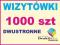 Wizytówki 1000 szt dwustronne 4+4