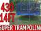 NOWOŚĆ MOCNA TRAMPOLINA 430 BATUT 14FT 4,3m 14 FT