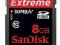 SANDISK 8GB Extreme HD VIDEO SDHC 30MB/S CLASS 10