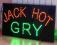 LED REKLAMA ZEWNĘTRZNA JACK HOT GRY miga 76 x 41cm