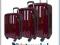 KOMPLET WALIZEK bordo** TOMMY HILFIGER twarde* TSA
