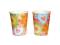Kubeczki papierowe 180 ml 6 szt PASTELOWE KWIATKI