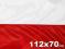 Flaga Polski 112x70 promocja WYSYŁKA GRATIS