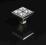 Uchwyt meblowy Swarovski Crystal, 27x27 mm, BELMEB