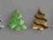 Aplikacje - choinki chinka wytłaczana -  5szt.