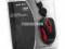 MOUSE OMEGA MINI OM-261 BLACK+RED RETRACTABLE CABL