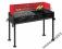 TS25 DUŻY GRIL GRILL STALOWY ZESTAW BARBECUE