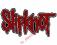 Naszywka SLIPKNOT  logo red cut out 100% ORYGINAŁ