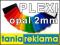 PLEXI Opal EX - FORMATKI grubość 2mm