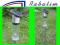 LAMPA SOLARNA INOX 66 cm 2 DIODY ZMIENIA KOLOR