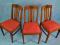 3 krzesła międzywojenne subtelnie zdobione