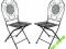 TS33 KRZESŁA OGRODOWE WENECJA 2 SZT MOZAIKA