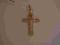 Krzyż złoty 585 z wizerunkiem Jezusa