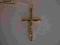 Krzyż złoty 585 z wizerunkiem Jezusa